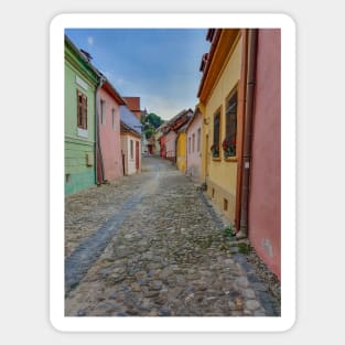 Sighisoara Old Town street Sticker